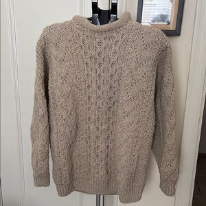 Cozy Beige Cable Knit Sweater